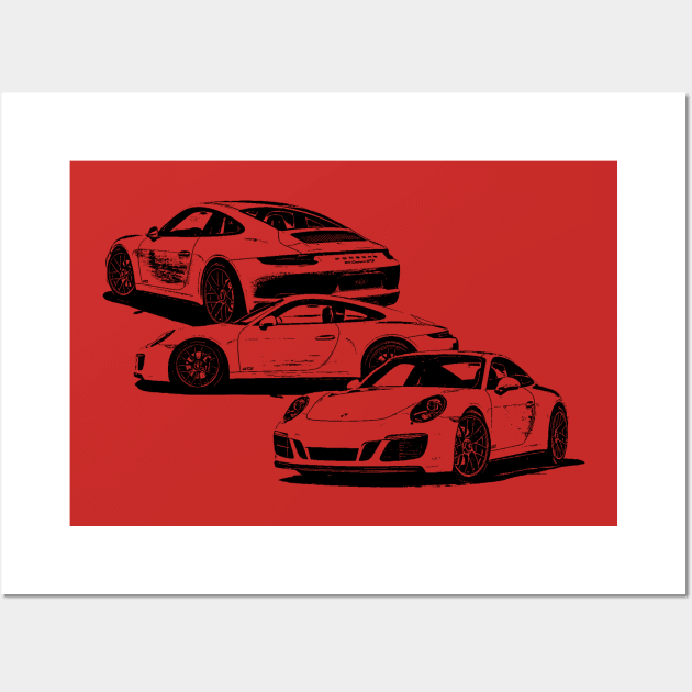 Porsche 911 Wall Art by Mollie